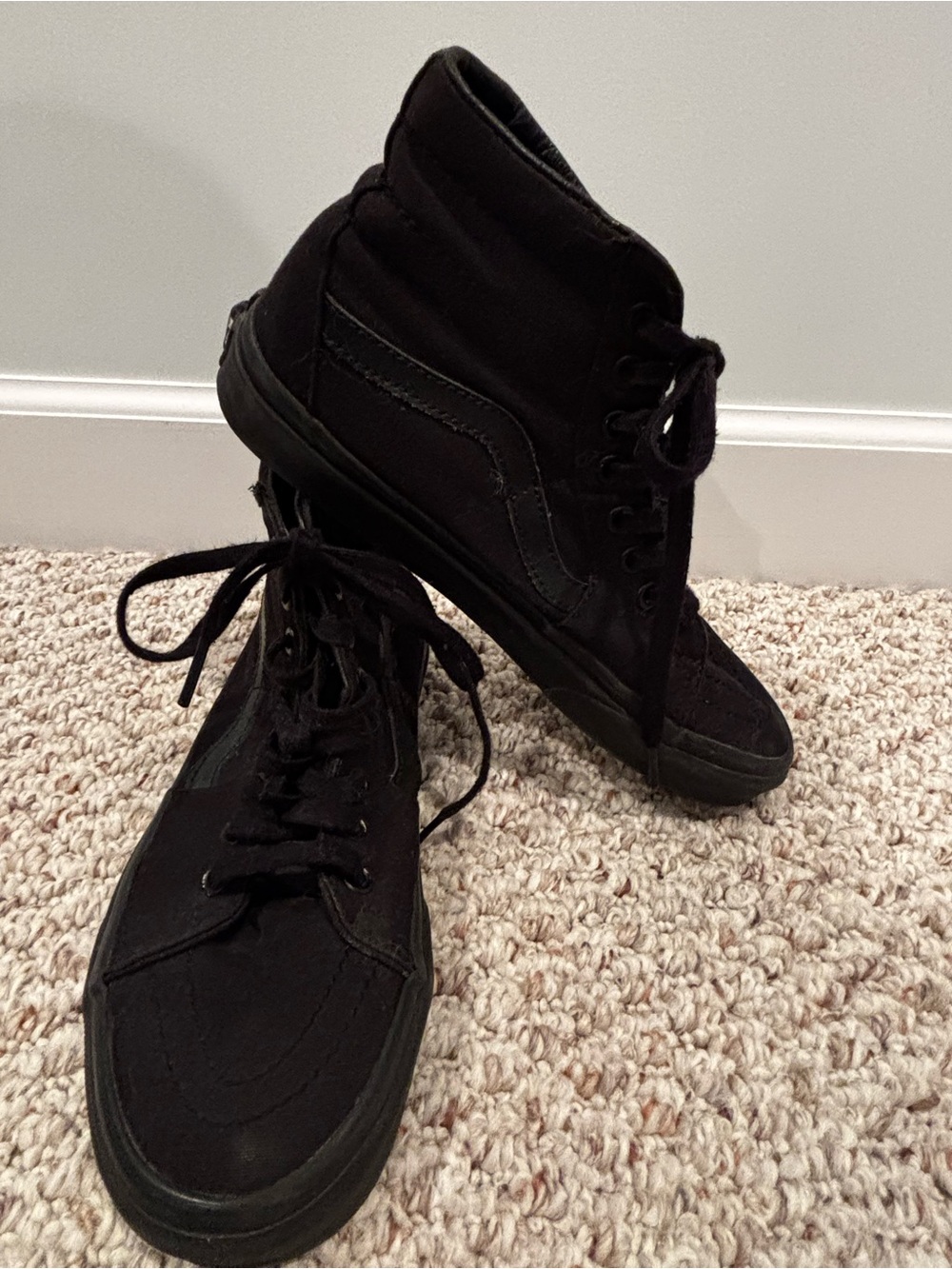 Vans Black High-Top Skate Sneakers